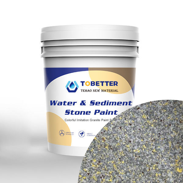 Natuurlijke imitatie steen verf Beton wandverf Buiten textuur Nippon Vervang water en sediment
