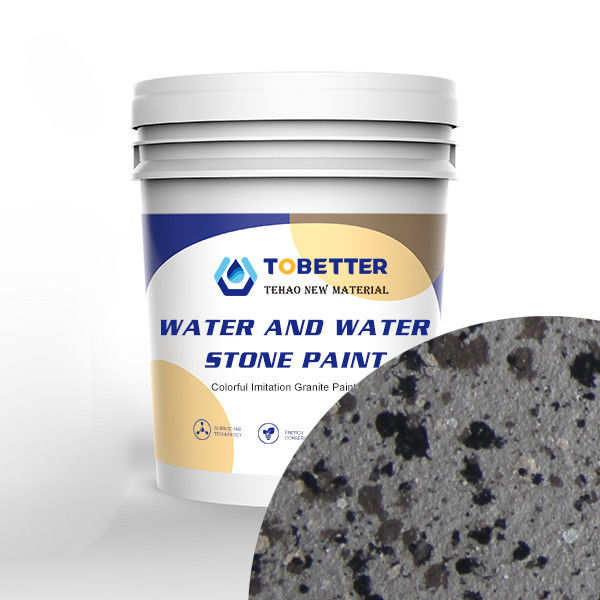 Poederwandverf Grijze Imitatie Granitsteenverf Wandverf Buitenwater