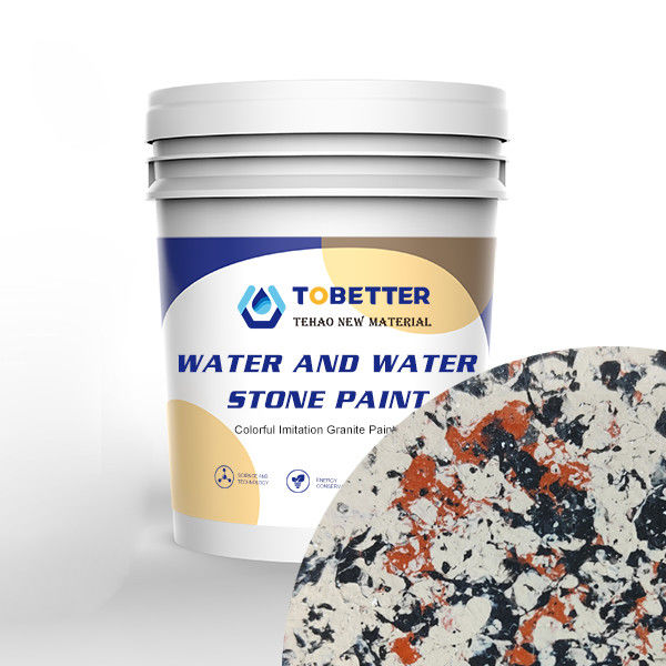 Buiten Waterdicht Buitenmuurverf Kleurrijke stenen textuur Weerbestendige wandcoatings