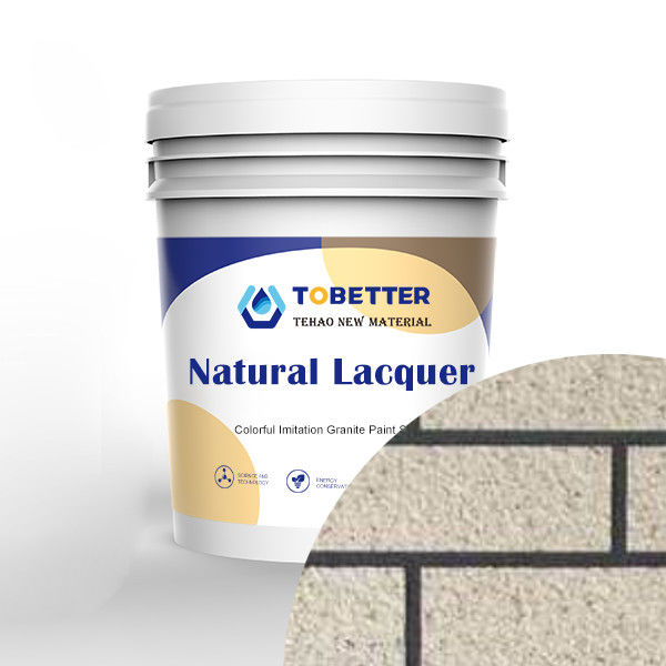 Natuur zand Acryl emulsiecoating Verf Steeneffect Muurverf Rotsstukken Zand Kleurrijke vlok