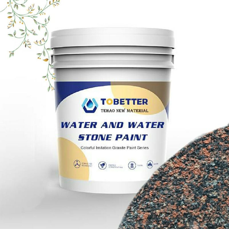 Poederwandverf Imitatie Granitsteenverf Wandverf Buitenwater