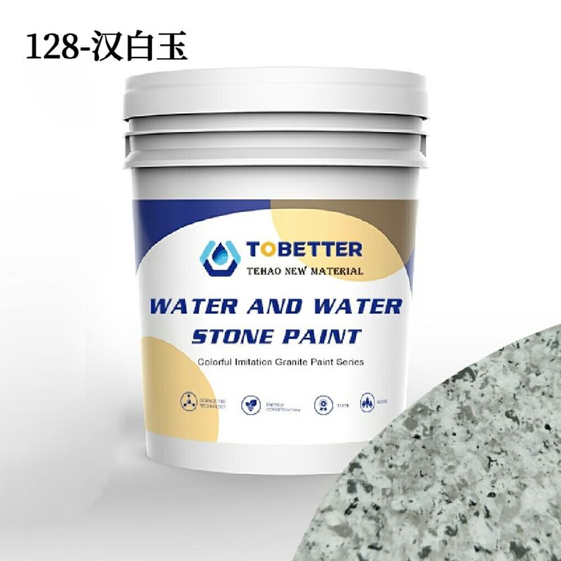 Wit marmer granit imitatie steen verf water en water vergelijkbaar met Dulux valse steen verf