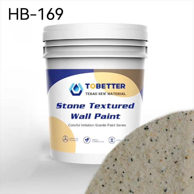 HB-169 Decoratieve buitensteenverf Buiten vervang natuurlijke lak Acrylhars